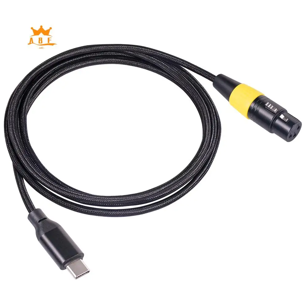 A08E-USB C To XLR Female Cable Type C Male To 3 Pin XLR Female Microphone Cable Connector Computer Audio Data Cable 3 Meters
A08E-USB C To XLR Female Cable Type C Male To 3 Pin XLR Female Microphone Cable Connector Computer Audio Data Cable 3 Meters