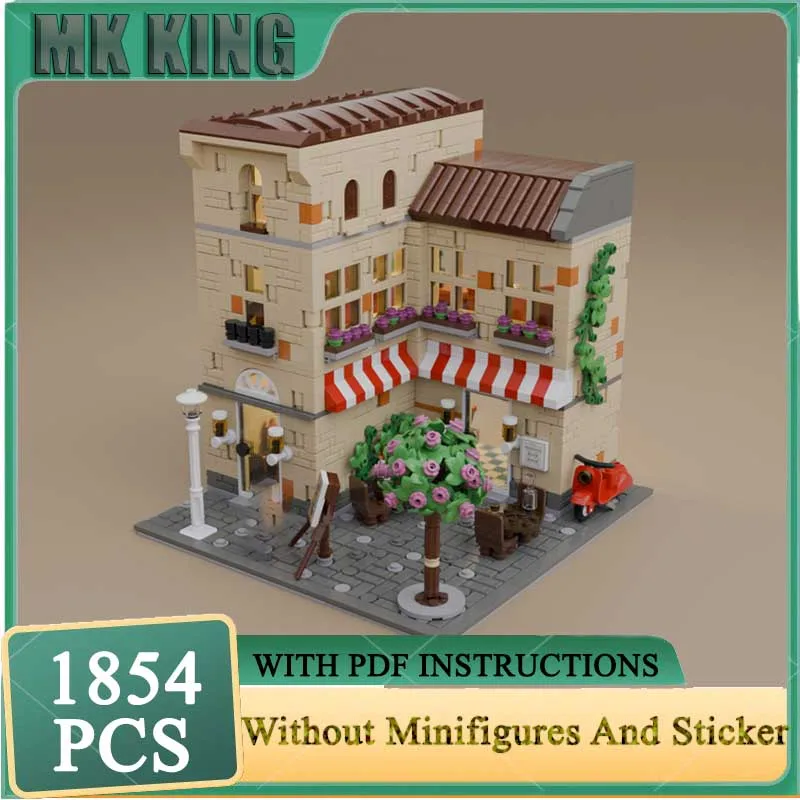 Модель City Street View Moc, строительные кирпичи, модель итальянского ресторана, технология, модульный блок, игрушка, сделай сам, сборка, строительные подарки
Модель City Street View Moc, строительные кирпичи, модель итальянского ресторана, технология, модульный блок, игрушка, сделай сам, сборка, строительные подарки