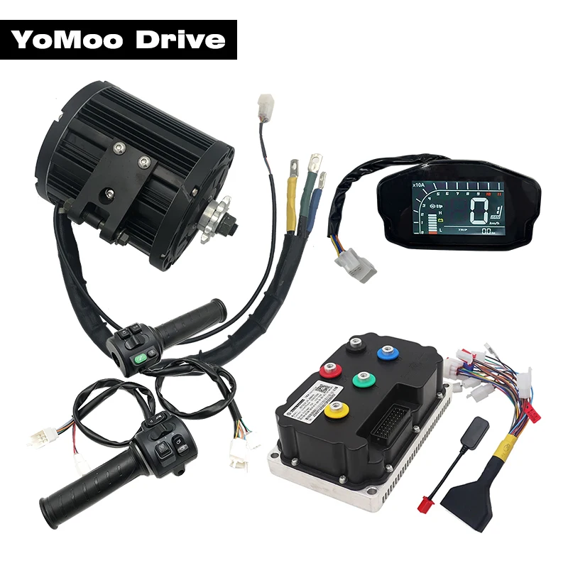 QS138 3000W Peak 8KW 72V 100KPH PMSM Mid Drive Motor Kits with Fardriver ND72360 Controller and DKD Display, T08 Throttle
QS138 3000W Peak 8KW 72V 100KPH PMSM Mid Drive Motor Kits with Fardriver ND72360 Controller and DKD Display, T08 Throttle