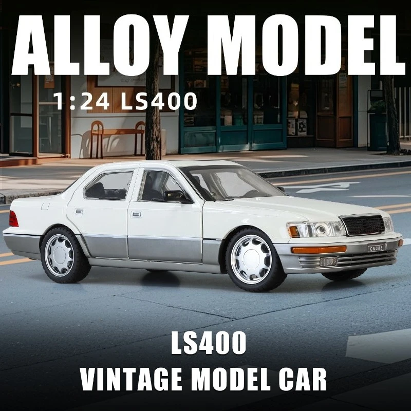 Simulation 1:24 Lexus LS400 Vintage Alloy Car Model Pull Back with Light & Sound Collection miniature Voiture hobby Ornament
Simulation 1:24 Lexus LS400 Vintage Alloy Car Model Pull Back with Light & Sound Collection miniature Voiture hobby Ornament