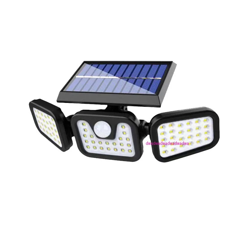Solar light, folding 74LED three-head light outdoor garden wall light household human body induction lighting street light
Solar light, folding 74LED three-head light outdoor garden wall light household human body induction lighting street light