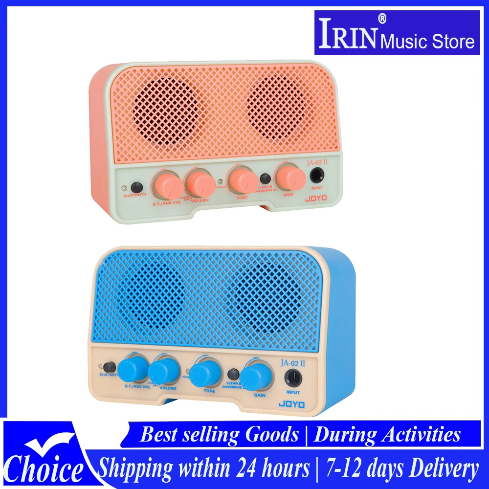 JOYO JA-02 II Electric Guitar Amplifier 5W Portable Rechargeable Bluetooth Headphone Guitar Amp with Clean & Overdrive Channel
JOYO JA-02 II Electric Guitar Amplifier 5W Portable Rechargeable Bluetooth Headphone Guitar Amp with Clean & Overdrive Channel