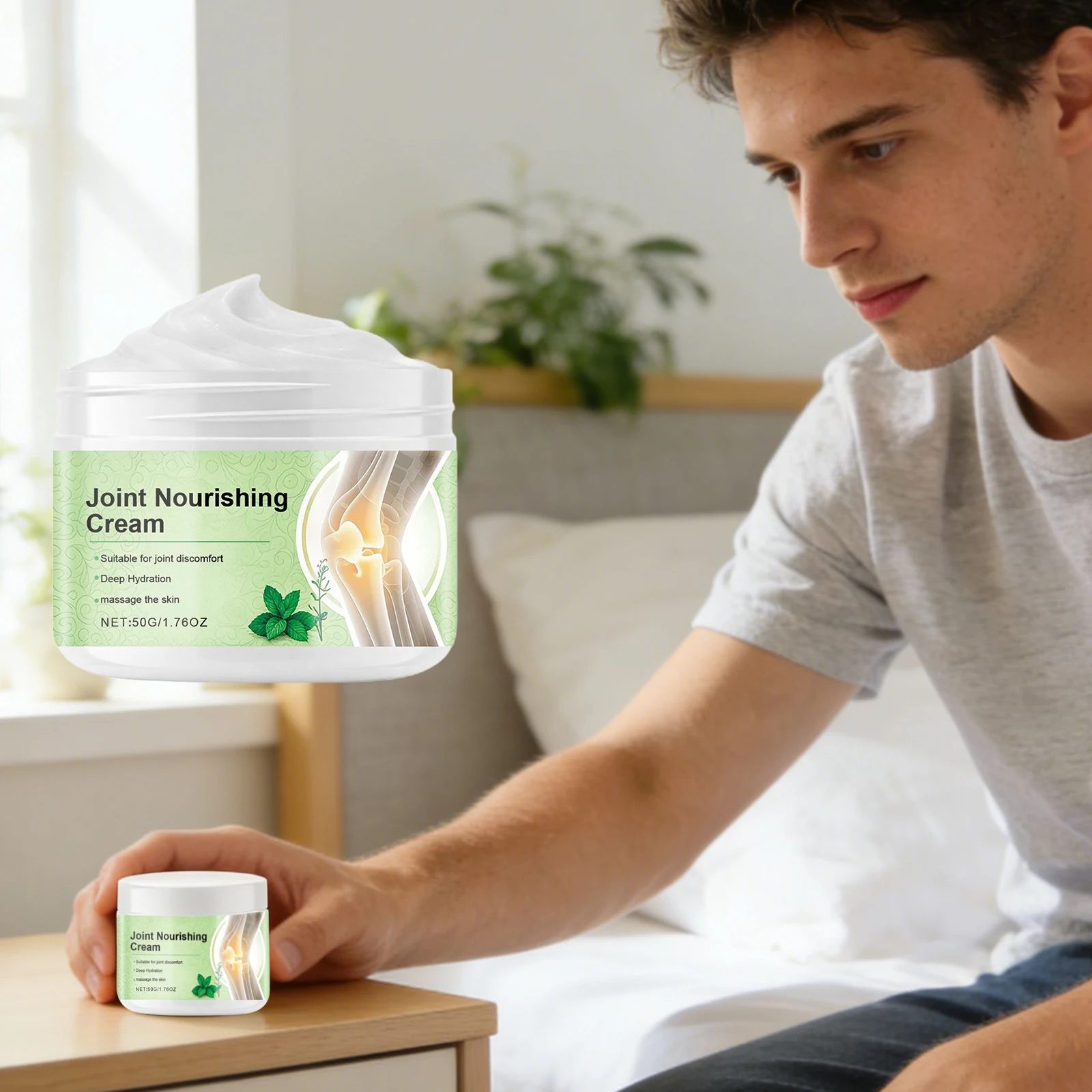 Mint Joint Care Cream Relieve Stiffness Soothing Discomfort Targeted Care Improve Body Flexibility Joint Nourishing Moisturizer
Mint Joint Care Cream Relieve Stiffness Soothing Discomfort Targeted Care Improve Body Flexibility Joint Nourishing Moisturizer