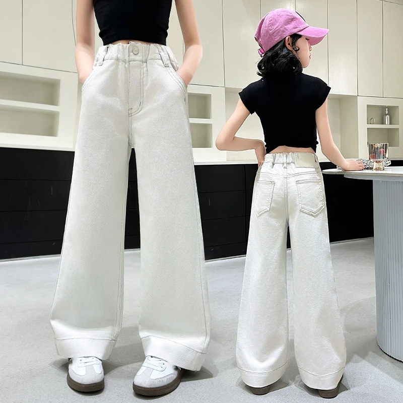 Girls' White Casual Pants Summer Cotton Straight-Leg Pants 2026 Summer New Collection Long Pants Back-to-School Season
Girls' White Casual Pants Summer Cotton Straight-Leg Pants 2026 Summer New Collection Long Pants Back-to-School Season