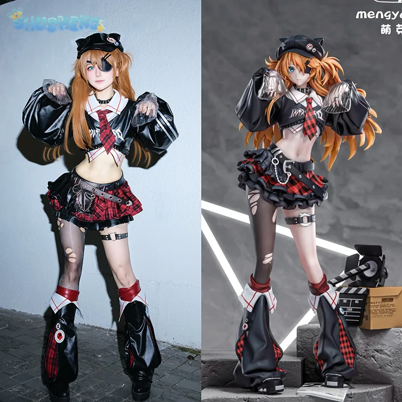 Asuka Langley Soryu Anime EVA Cosplay Costume New Fashionable Women Halloween Party Leather Coat Skirt Shoe Cover Hat Tie Set
Asuka Langley Soryu Anime EVA Cosplay Costume New Fashionable Women Halloween Party Leather Coat Skirt Shoe Cover Hat Tie Set