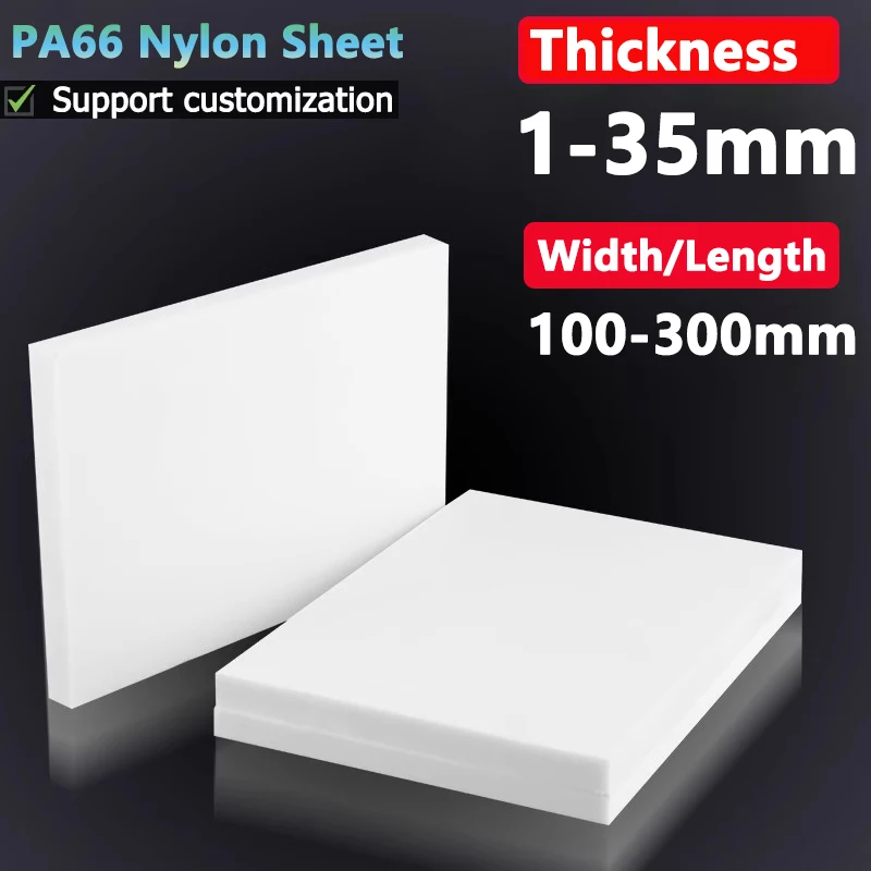 1pcs PA66 Nylon Plate Thickness 1-35mm Plastic Sheet Engineering Material 1.2/1.5/2/3/4/5/6/8/10/15/20/25/30mm Black/White
1pcs PA66 Nylon Plate Thickness 1-35mm Plastic Sheet Engineering Material 1.2/1.5/2/3/4/5/6/8/10/15/20/25/30mm Black/White