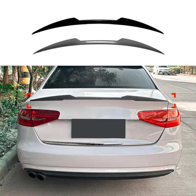 A4 S4 B8 2009-2016 M4 Style Rear Spoiler Lip Wing Body Kit Exterior Modification Parts
A4 S4 B8 2009-2016 M4 Style Rear Spoiler Lip Wing Body Kit Exterior Modification Parts