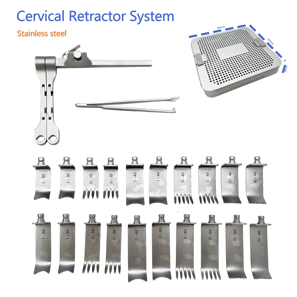 Orthopedic Surgery Cervical Retractor System Stainless Steel Spine distraction set Autoclaveable
Orthopedic Surgery Cervical Retractor System Stainless Steel Spine distraction set Autoclaveable