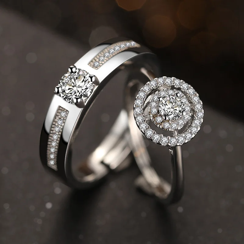 D Color VVS1 Moissanite Ring 1CT 2CT Round Cut 925 Sterling Silver Engagement Wedding Band for Women GRA Certified Couple Rings
D Color VVS1 Moissanite Ring 1CT 2CT Round Cut 925 Sterling Silver Engagement Wedding Band for Women GRA Certified Couple Rings