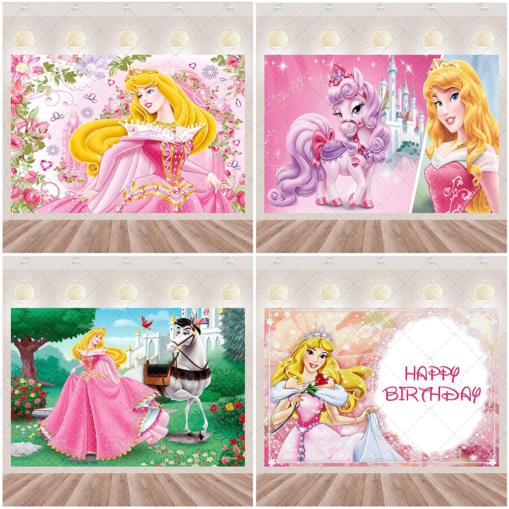 Disney Cartoon Sleeping Beauty Aurora Princess Backdrop Girls Birthday Party Decorations Pink Baby Shower Supplies Bedroom Decor
Disney Cartoon Sleeping Beauty Aurora Princess Backdrop Girls Birthday Party Decorations Pink Baby Shower Supplies Bedroom Decor