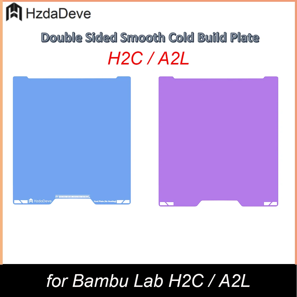 PEI Cool Plate for H2C/A2L Combo Cold Build Plate 335x346.5MM Double Sided Smooth for Bambu Lab 3D Printer (No Heating/No Glue)
PEI Cool Plate for H2C/A2L Combo Cold Build Plate 335x346.5MM Double Sided Smooth for Bambu Lab 3D Printer (No Heating/No Glue)