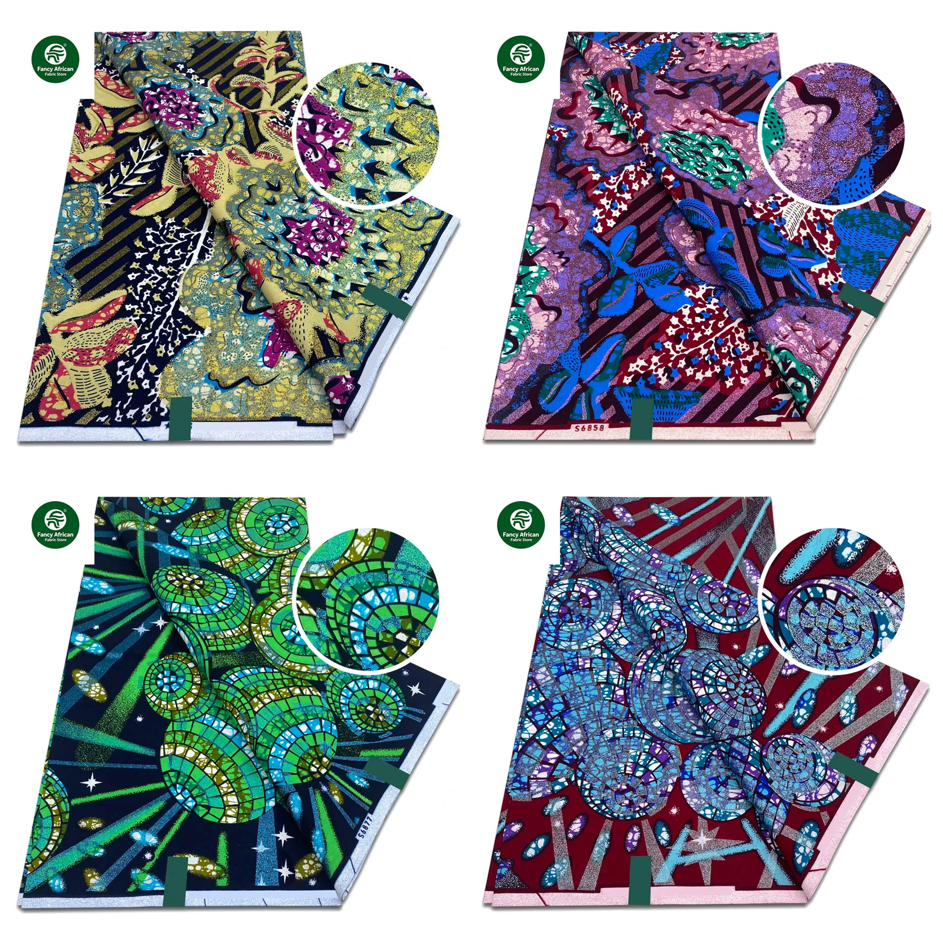 2026 Гранд Африканская супер блестящая восковая ткань, 100% хлопок, восковая ткань Анкара, африканская блестящая золотая ткань, 6 ярдов, платье Pagne
2026 Гранд Африканская супер блестящая восковая ткань, 100% хлопок, восковая ткань Анкара, африканская блестящая золотая ткань, 6 ярдов, платье Pagne