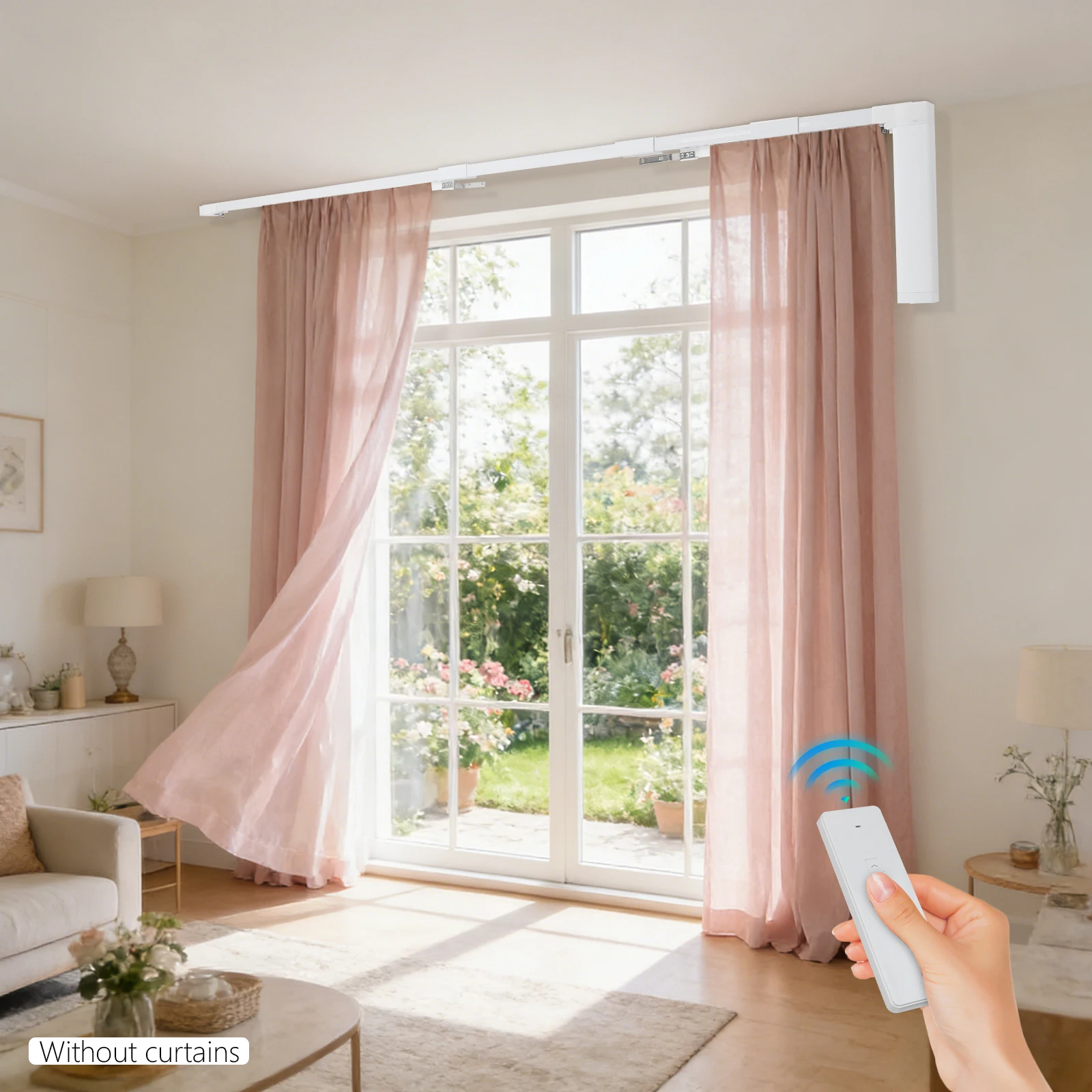 Electric Curtain Rail with Remote Control, Electric Curtain Track, Motorized Curtain Track, Aluminum Alloy for Bedroom Office
Electric Curtain Rail with Remote Control, Electric Curtain Track, Motorized Curtain Track, Aluminum Alloy for Bedroom Office