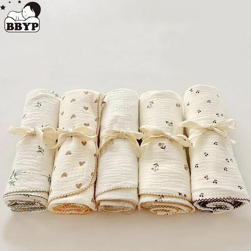 Cotton Gauze Baby Blanket Non-fluorescent Muslin Newborn Receiving Blanket Swaddle Wrap Kids Quick Dry Bath Towel 110X100cm
Cotton Gauze Baby Blanket Non-fluorescent Muslin Newborn Receiving Blanket Swaddle Wrap Kids Quick Dry Bath Towel 110X100cm