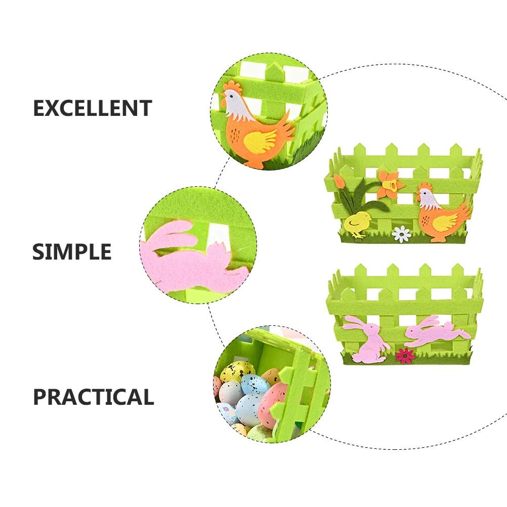 2 Pcs Fabric Easter Egg Basket Storage Baskets Eggs Gathering Collection Tote Bag Non-woven Child
2 Pcs Fabric Easter Egg Basket Storage Baskets Eggs Gathering Collection Tote Bag Non-woven Child