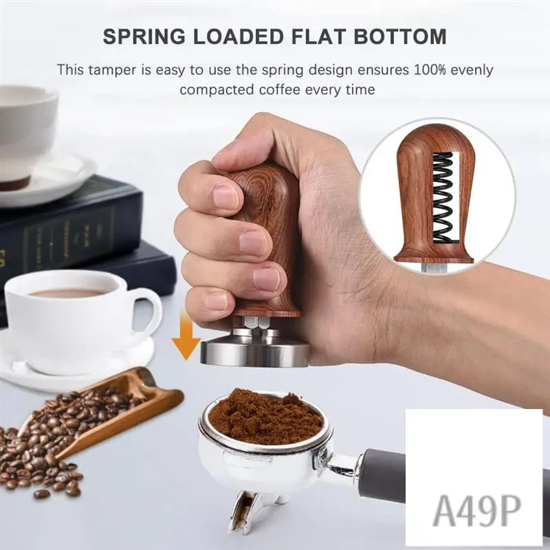 P4-58Mm Espresso Tamper And Stirrer Set Coffee Calibrated Tamper Wooden Handle Press And WDT Tool Accessories
P4-58Mm Espresso Tamper And Stirrer Set Coffee Calibrated Tamper Wooden Handle Press And WDT Tool Accessories
