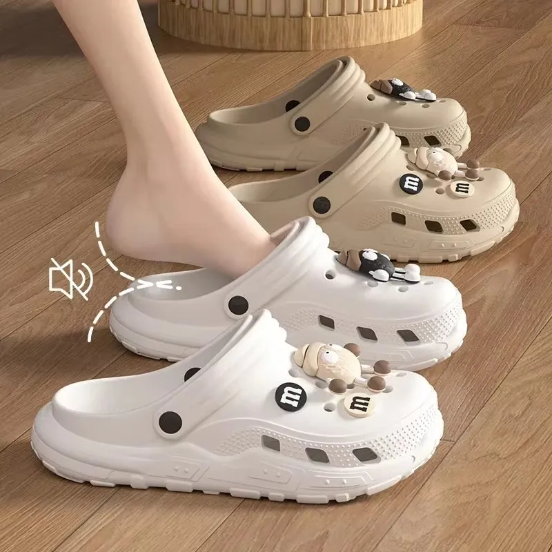 2025 Women Garden Clogs Thick Platform Sandals Hollow Out Sandals Solid Color Non-slip Soft Sole Beach Shoes Summer Slippers
2025 Women Garden Clogs Thick Platform Sandals Hollow Out Sandals Solid Color Non-slip Soft Sole Beach Shoes Summer Slippers
