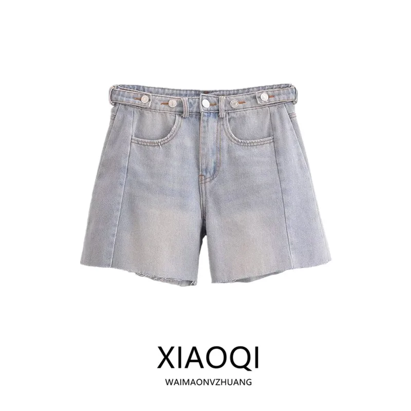 Adjustable Waist Denim orts Women's Faion Summer New Arrival Straight Leg l Waist ort Pants 2024
Adjustable Waist Denim orts Women's Faion Summer New Arrival Straight Leg l Waist ort Pants 2024
