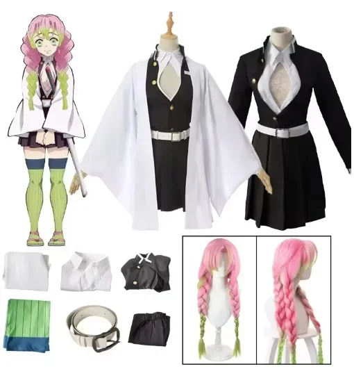 Ghost Killer Costumes Anime Kanroji Mitsuri Cosplay Costume Kimono Costume Wig Costumes Halloween Costume Adult Children
Ghost Killer Costumes Anime Kanroji Mitsuri Cosplay Costume Kimono Costume Wig Costumes Halloween Costume Adult Children