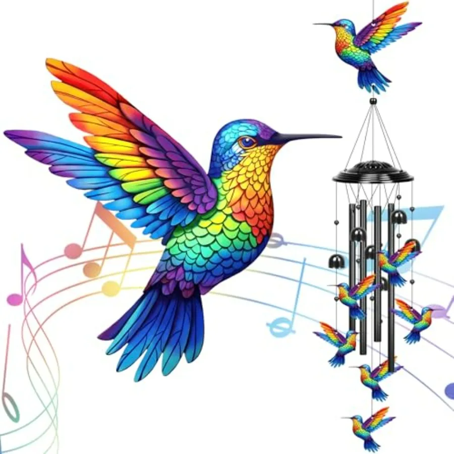 Wind Chimes for Outside, 35 in Mothers Day Gardening Gifts for Mom Women Grandma Colorful Metal Windchimes Outdoors Garden Deco
Wind Chimes for Outside, 35 in Mothers Day Gardening Gifts for Mom Women Grandma Colorful Metal Windchimes Outdoors Garden Deco