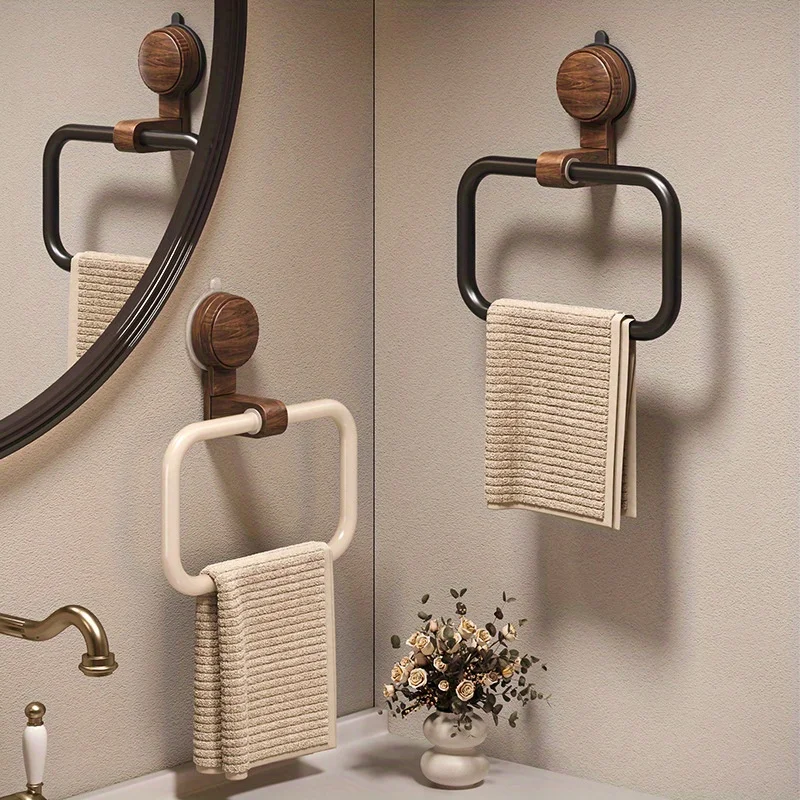 Chinese Style Suction Walnut Towel Ring Rack - Aluminum Alloy Bathroom Hanger No Drill Wall Mount for Bath Towel
Chinese Style Suction Walnut Towel Ring Rack - Aluminum Alloy Bathroom Hanger No Drill Wall Mount for Bath Towel