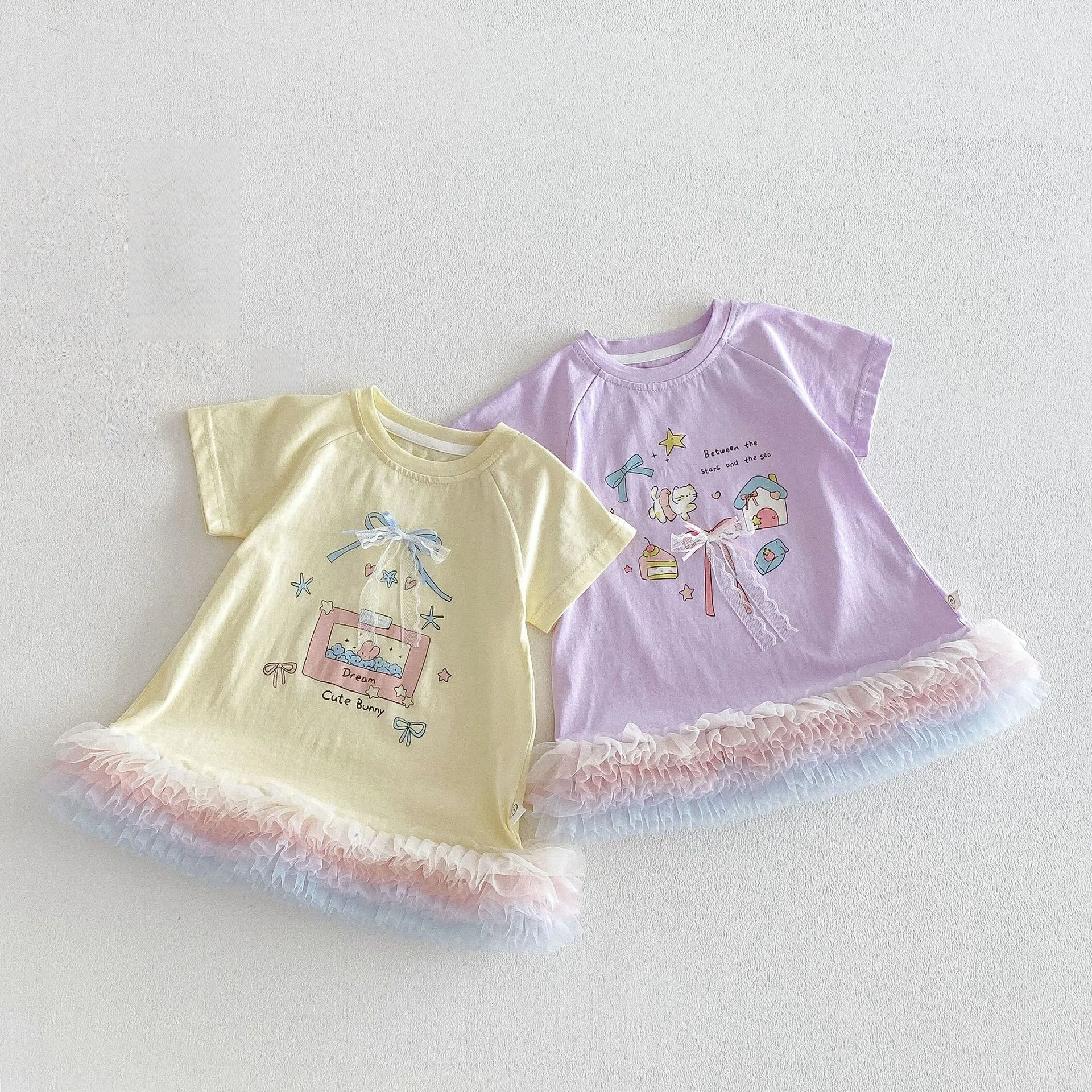 Одежда для девочек от 0 до 5 лет, тюлевые платья, детское платье-футболка с принтом и бантом, платье с радужным тюлевым подолом для девочек, летняя повседневная одежда для вечеринок
Одежда для девочек от 0 до 5 лет, тюлевые платья, детское платье-футболка с принтом и бантом, платье с радужным тюлевым подолом для девочек, летняя повседневная одежда для вечеринок