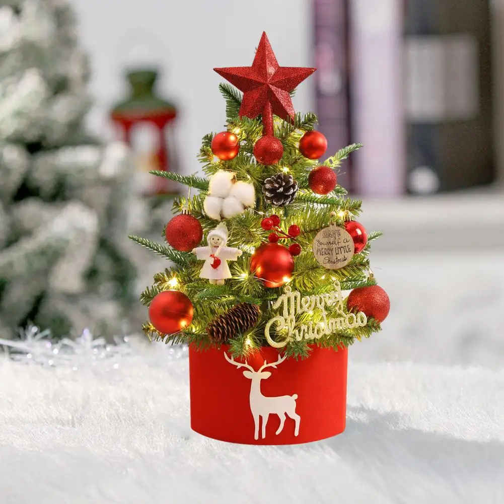 Personalized Christmas Gift Battery Operated Christmas Tree Mini Led Christmas Tree with Hanging Ornaments for Home for Indoor
Personalized Christmas Gift Battery Operated Christmas Tree Mini Led Christmas Tree with Hanging Ornaments for Home for Indoor