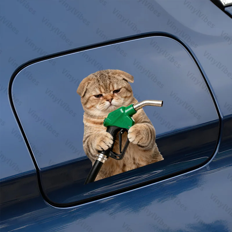 Funny high cold cat refueling car sticker - creative pet decal - suitable for car smooth mirror, daily decoration, fuel tank cov
Funny high cold cat refueling car sticker - creative pet decal - suitable for car smooth mirror, daily decoration, fuel tank cov