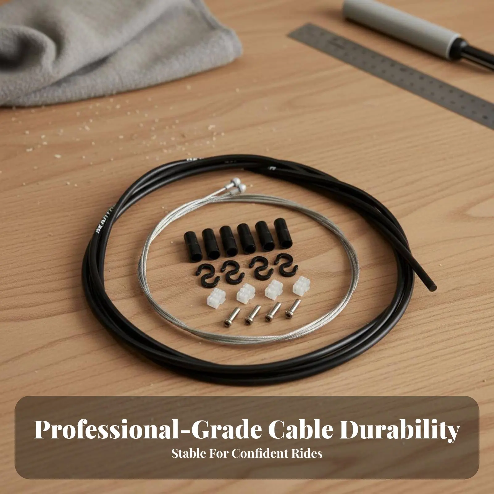 Bike Brake and Gear Selector Wire Kit Wear Resistant Cycle Brake Wire Set Effortless Function Low Drag for Paved Cyclists
Bike Brake and Gear Selector Wire Kit Wear Resistant Cycle Brake Wire Set Effortless Function Low Drag for Paved Cyclists