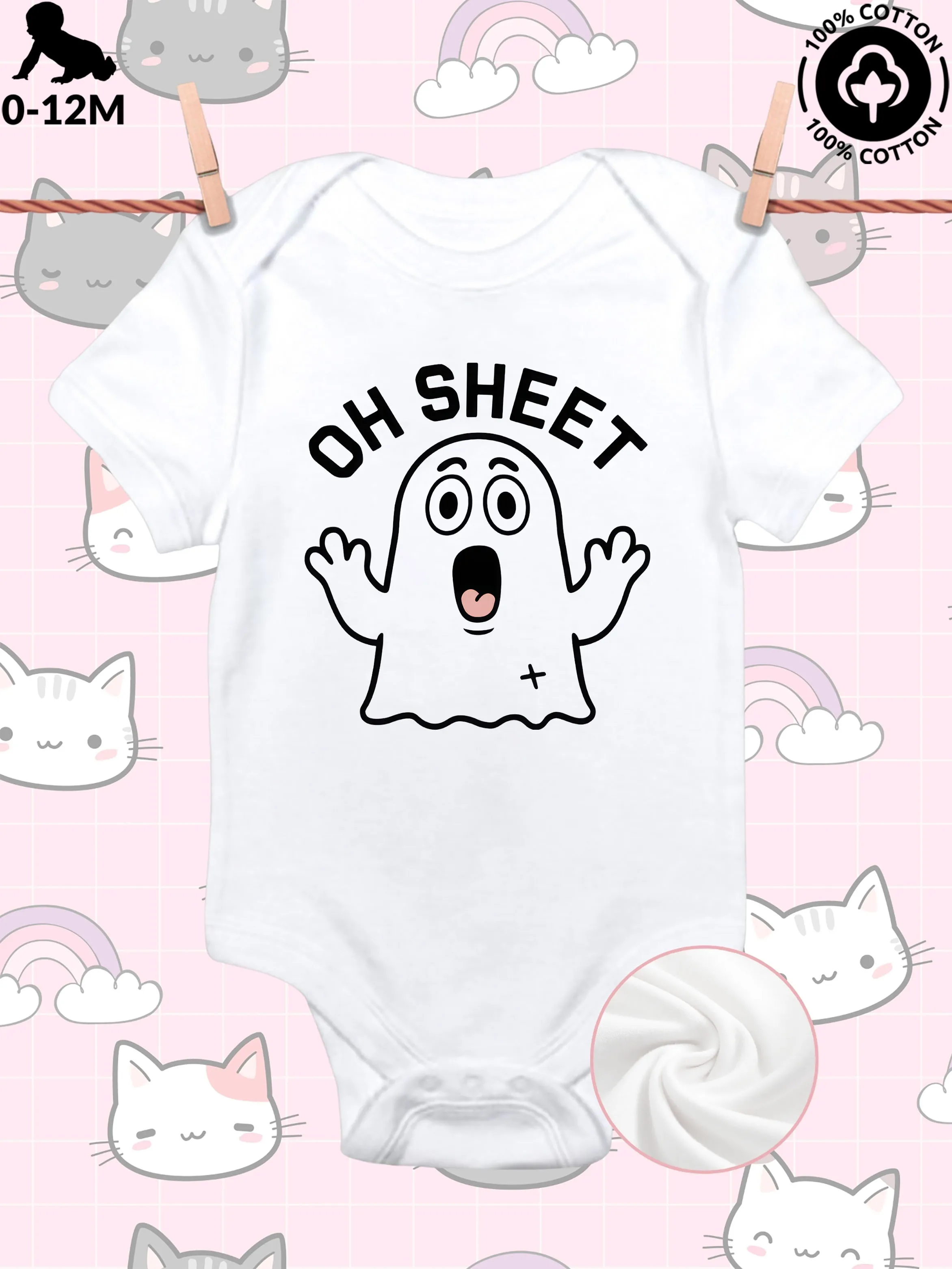 Oh Sheet Unisex Baby Crawling Suit, Pure Cotton Soft Onesie, All-Season Wear White Bodysuit 190GSM
Oh Sheet Unisex Baby Crawling Suit, Pure Cotton Soft Onesie, All-Season Wear White Bodysuit 190GSM