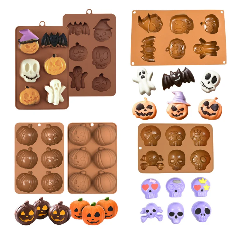 Silicone6Even Halloween Cake Mold Bat Ghost Chocolate Mold Pumpkin DIY Handmade Soap Mold Ice Cube Mold
Silicone6Even Halloween Cake Mold Bat Ghost Chocolate Mold Pumpkin DIY Handmade Soap Mold Ice Cube Mold
