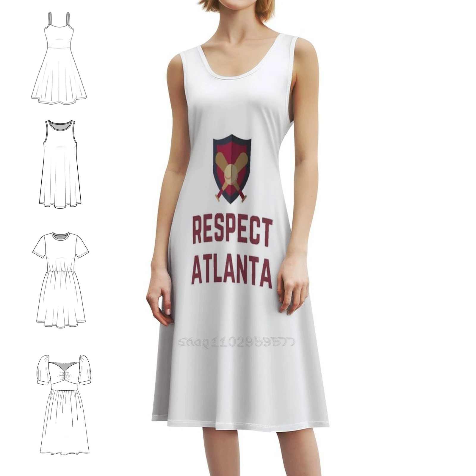 Atlanta Baseball Respect Atlanta Богемное платье без рукавов с несколькими принтами Платье для пляжной вечеринки и отдыха Respect Atlanta
Atlanta Baseball Respect Atlanta Богемное платье без рукавов с несколькими принтами Платье для пляжной вечеринки и отдыха Respect Atlanta