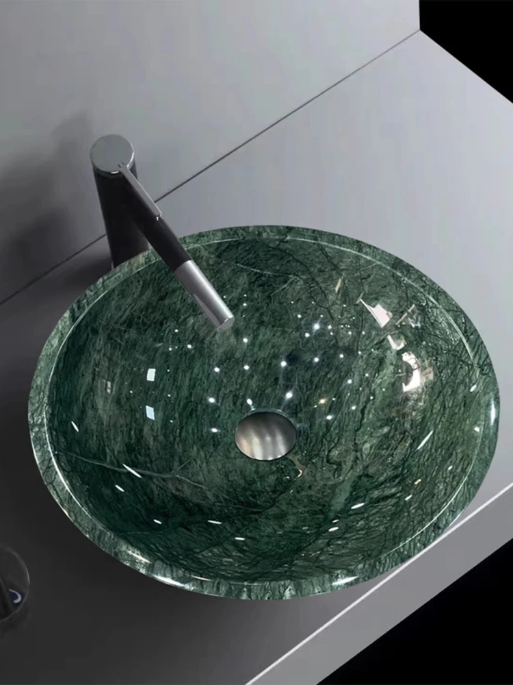 India Green Big Flower Green Shangri-La Jade Green Creative Art Washbasin
India Green Big Flower Green Shangri-La Jade Green Creative Art Washbasin