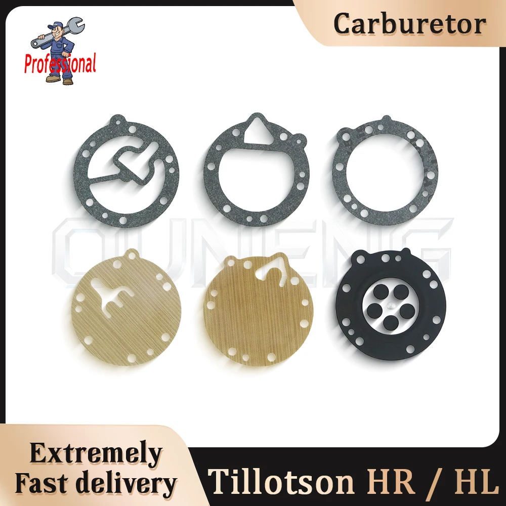 Carburetor Diaphragm Rebuild Kit Fit Tillotson HR HL Carb Diaphragm Gasket Membrane Repair Parts
Carburetor Diaphragm Rebuild Kit Fit Tillotson HR HL Carb Diaphragm Gasket Membrane Repair Parts