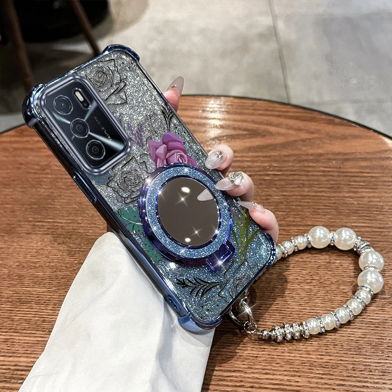 A 16 Purple flowers Plating Bracelet Holder Phone Case For OPPO A94 A77S A16 A97 A95 A57S A60 A96 A54 A38 A74A78 A77 A72 Cover
A 16 Purple flowers Plating Bracelet Holder Phone Case For OPPO A94 A77S A16 A97 A95 A57S A60 A96 A54 A38 A74A78 A77 A72 Cover
