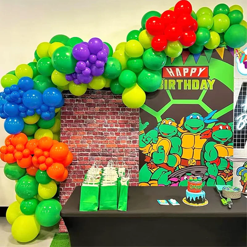 Classic Ninja Turtles Balloon Garland Arch Decorative Supplies Creative Assembly Kit for Birthday Themed Party
Classic Ninja Turtles Balloon Garland Arch Decorative Supplies Creative Assembly Kit for Birthday Themed Party