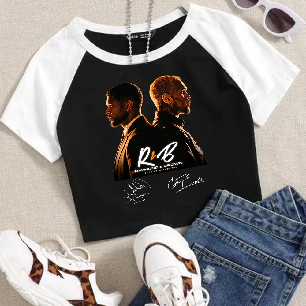 Chris Brown and Usher The R&B Tour 2026 Crop Tops T-Shirt Girls Fashion Women O-Neck Short Sleeve T Shirt Tops
Chris Brown and Usher The R&B Tour 2026 Crop Tops T-Shirt Girls Fashion Women O-Neck Short Sleeve T Shirt Tops