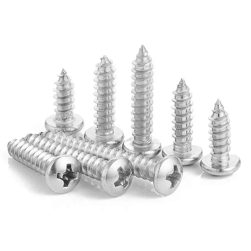 10/55pcs Cross Recessed Round Head Tapping Screw M1.2 M1.4 M1.7 M2 M2.3 M2.6 M3 M3.5 M4 M4.2 M5 M6 Stainless Steel Wood Screw
10/55pcs Cross Recessed Round Head Tapping Screw M1.2 M1.4 M1.7 M2 M2.3 M2.6 M3 M3.5 M4 M4.2 M5 M6 Stainless Steel Wood Screw