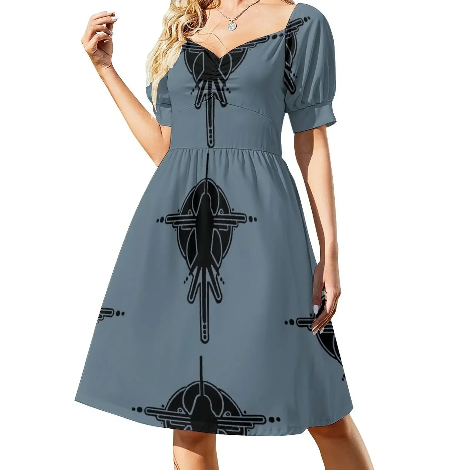 Bird In Flight - Design from an actual Crop Circle Short-Sleeved Dress long dress women Dress
Bird In Flight - Design from an actual Crop Circle Short-Sleeved Dress long dress women Dress