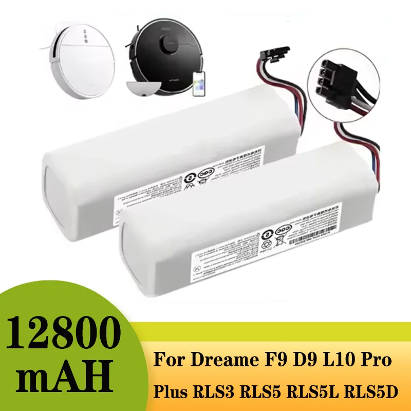 14.4V 9800mAh Li-Ion Replacement Battery for Dreame D9 F9 L10, D9 Pro, D9 MAX, D10 Plus, D10s, L10s Ultra Series Vacuum Cleaner.
14.4V 9800mAh Li-Ion Replacement Battery for Dreame D9 F9 L10, D9 Pro, D9 MAX, D10 Plus, D10s, L10s Ultra Series Vacuum Cleaner.