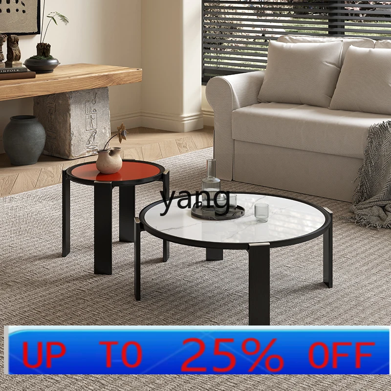 LMM original designer Italian minimalist living room size round coffee table combination
LMM original designer Italian minimalist living room size round coffee table combination