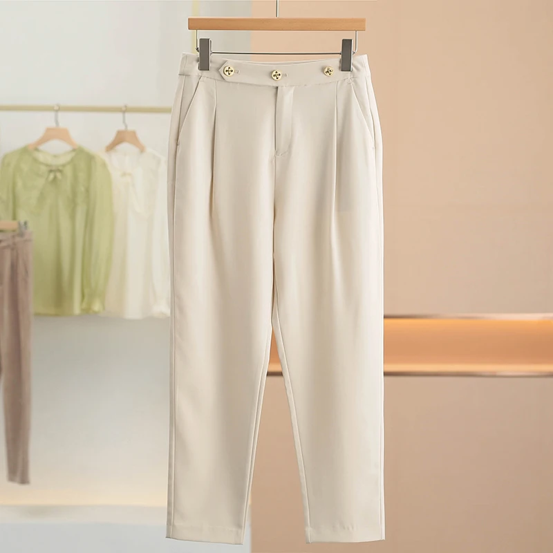 XKing Commuter Casual Pants High Waist Straight Leg Button Detail Drapey Style Summer New Arrival Women's Fashion
XKing Commuter Casual Pants High Waist Straight Leg Button Detail Drapey Style Summer New Arrival Women's Fashion