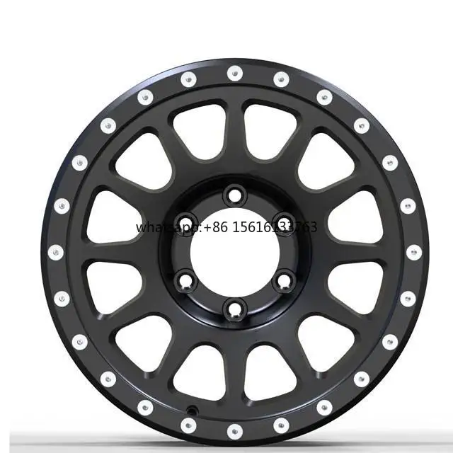 17x8.5 Heavy Duty Off-Road Wheels for Toyota Hilux Revo Rocco 6x139.7 ET0 Matte Black Beadlock Style SAE J2530 Certified Rim
17x8.5 Heavy Duty Off-Road Wheels for Toyota Hilux Revo Rocco 6x139.7 ET0 Matte Black Beadlock Style SAE J2530 Certified Rim