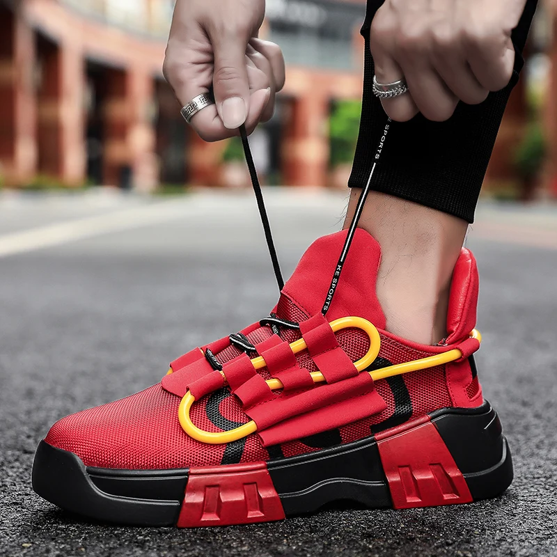 Large Size Men Outdoor Sports Shoes, Fashion Thick Bottom Elevated Dad Shoes, Mid-Top Lace-Up Casual Sneakers
Large Size Men Outdoor Sports Shoes, Fashion Thick Bottom Elevated Dad Shoes, Mid-Top Lace-Up Casual Sneakers