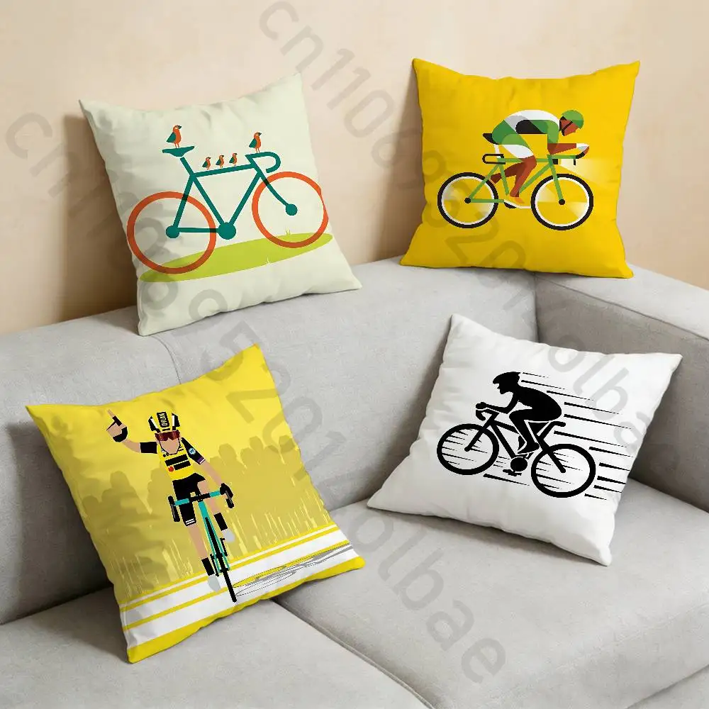 Tour De France Bike Bicycle Pillow Case Anti-dustmite Pillowcase Invisible zipper silky short plush Sofa cushion cover
Tour De France Bike Bicycle Pillow Case Anti-dustmite Pillowcase Invisible zipper silky short plush Sofa cushion cover