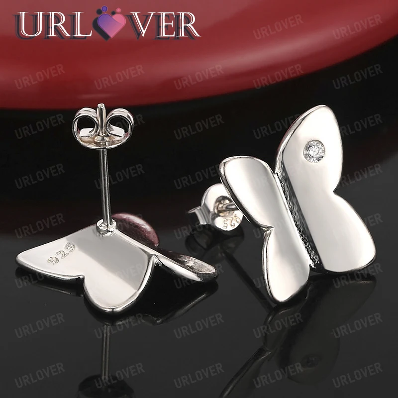 Fashion Charm Jewelry 925 Sterling Silver Butterfly Stud Earring High Quality Woman Engagement Wedding Party Gifts Accessories
Fashion Charm Jewelry 925 Sterling Silver Butterfly Stud Earring High Quality Woman Engagement Wedding Party Gifts Accessories
