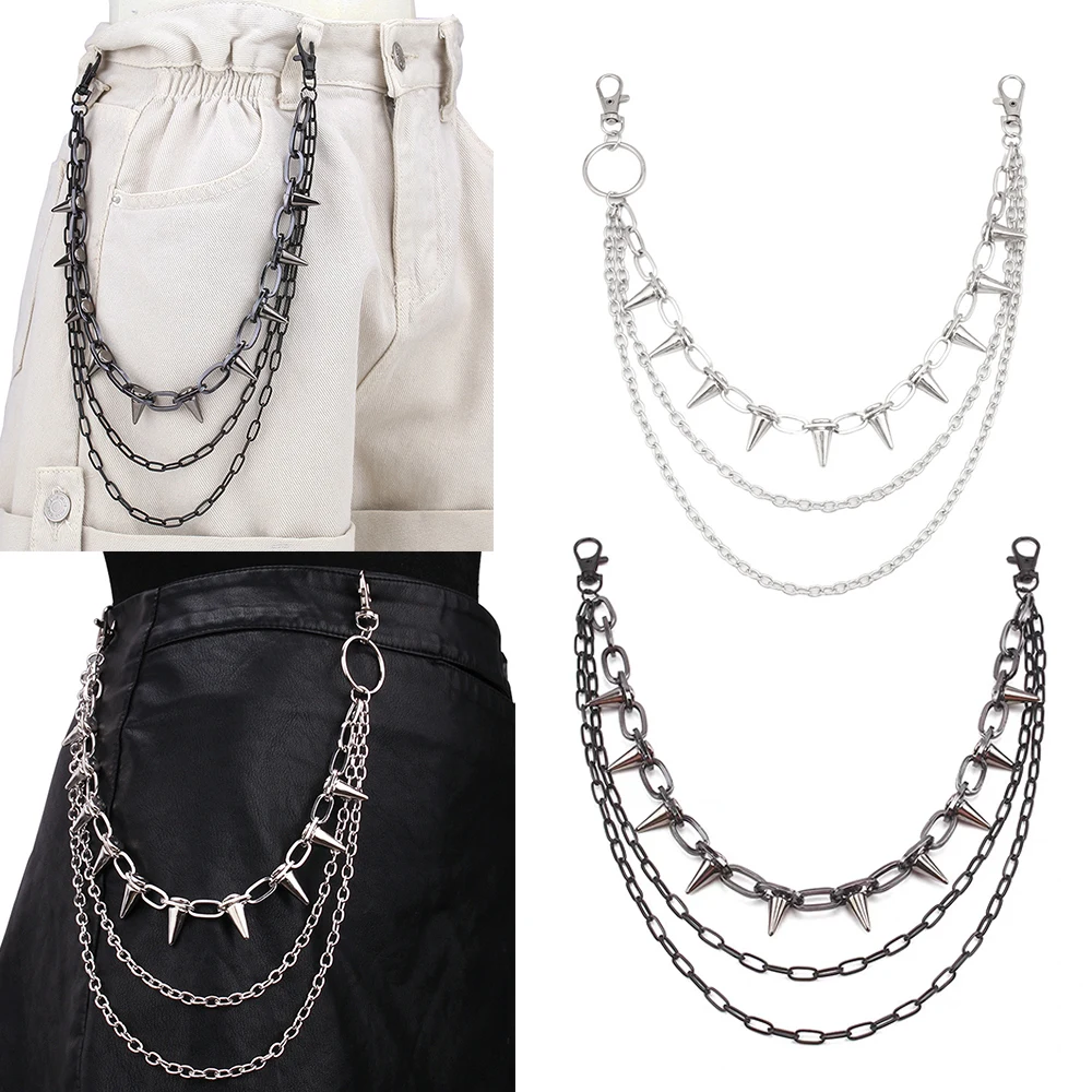 Hot 2pcs Punk Street Trousers Pants Chain Multi Layer Men Chain Wallet Belt Chains Rivet Jeans Decor Keyring Hip Hop Jewelry
Hot 2pcs Punk Street Trousers Pants Chain Multi Layer Men Chain Wallet Belt Chains Rivet Jeans Decor Keyring Hip Hop Jewelry