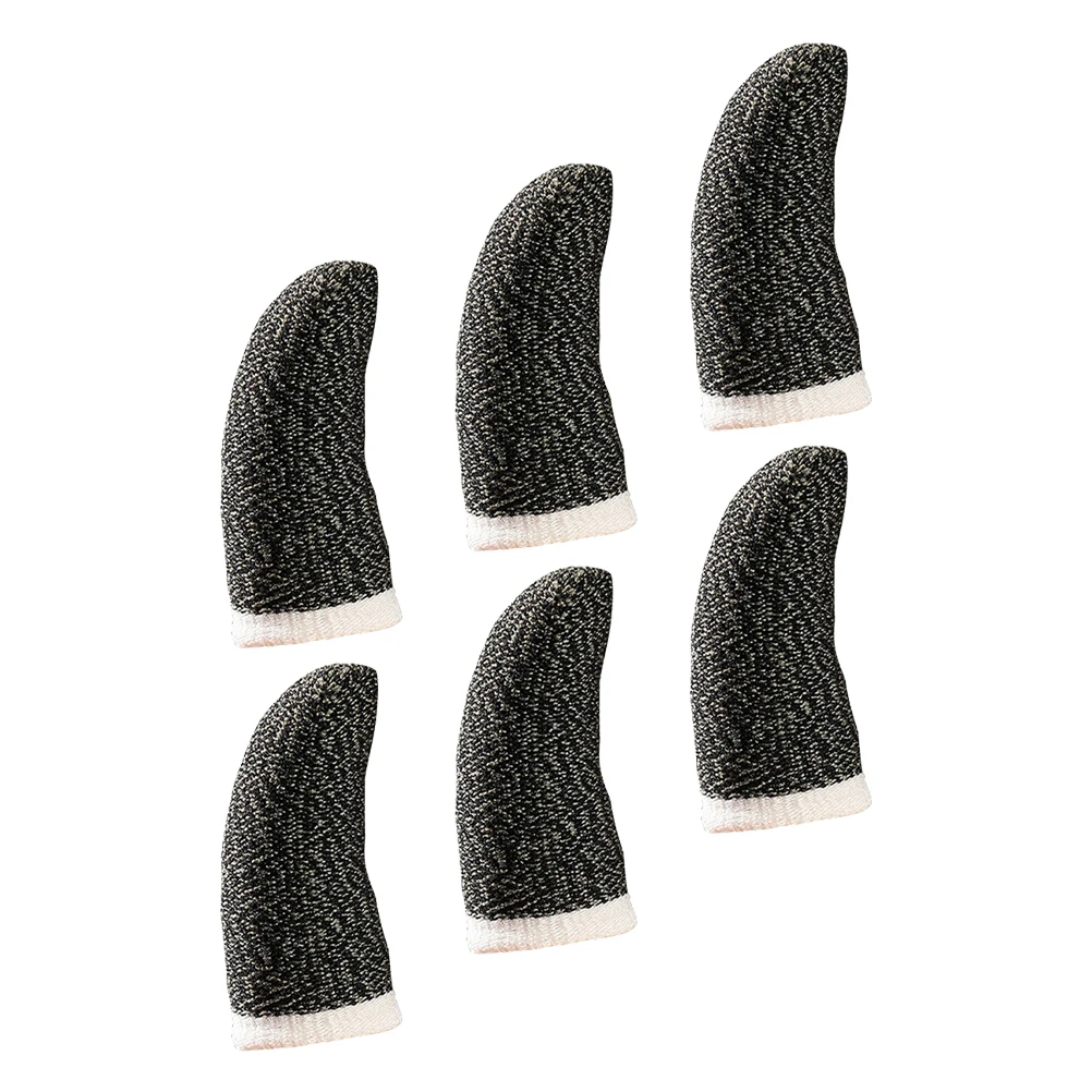 6 Pcs Anti sweat Finger Cots Lightweight Elastic Gaming Thumb Covers Mobile Phone Touch Screen Non slip Sweat Absorbent Fiber
6 Pcs Anti sweat Finger Cots Lightweight Elastic Gaming Thumb Covers Mobile Phone Touch Screen Non slip Sweat Absorbent Fiber