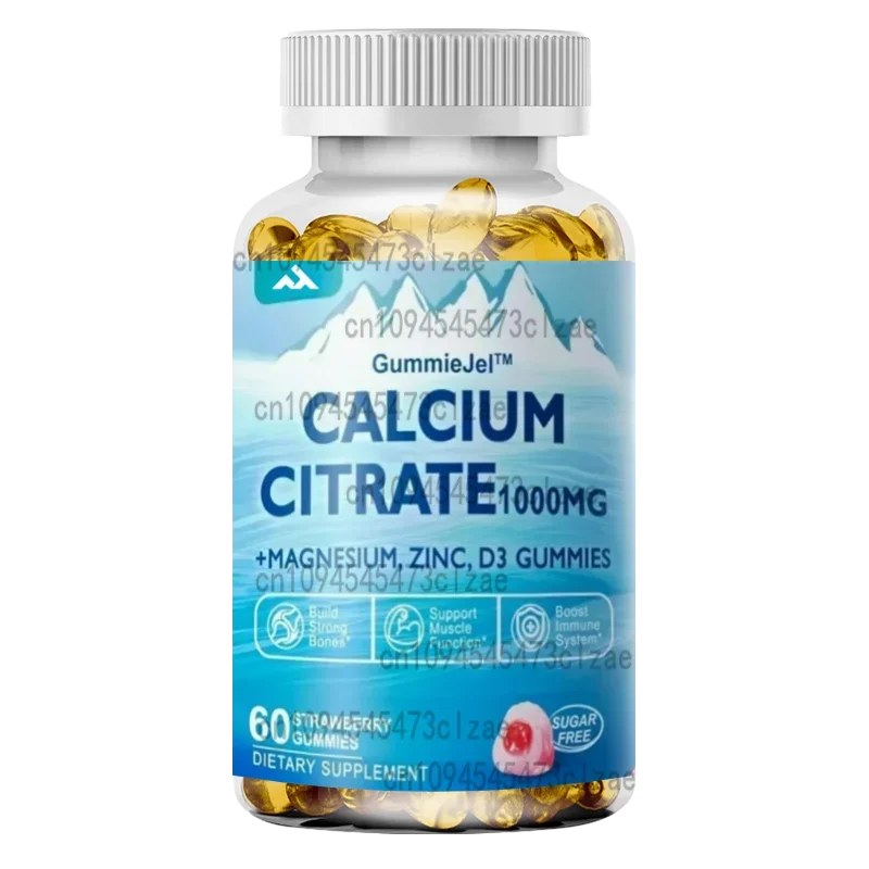 Calcium Citrate Gummies+Vitamin D3, Magnesium, Potassium, Zinc, and B6- Bone Strength, Muscle, and Immune Support, Vegetarian
Calcium Citrate Gummies+Vitamin D3, Magnesium, Potassium, Zinc, and B6- Bone Strength, Muscle, and Immune Support, Vegetarian
