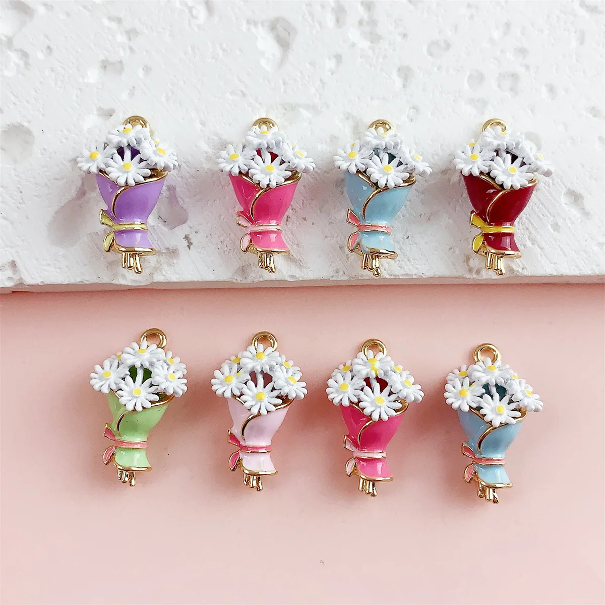 12pcs DIY Mix Alloy Oil-drop Young Daisy Flower Bouquet Pendant Jewelry Accessories Bracelet Earrings
12pcs DIY Mix Alloy Oil-drop Young Daisy Flower Bouquet Pendant Jewelry Accessories Bracelet Earrings